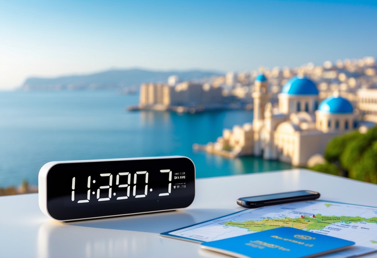 Aktuel tid i Nicosia før du rejser til Cypern